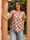 Women Ethnic Motifs Printed Sleveless Cotton Regular Top