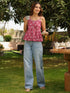 Women Ethnic Motifs Printed Pure Cotton Peplum Top