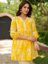 Floral Printed V-Neck Pure Cotton Tunic