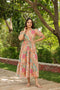 Women Floral Printed Puff Sleeve Fit & Flare Dress