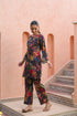 Printed Round Neck Pure Cotton Tunic With Trousers Co-Ords Set