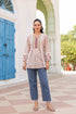 Women Floral Printed Cotton Peplum Top