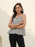 Women Floral Printed Shoulder Straps Top