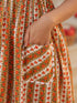 Printed Pure Cotton Fit & Flared Ethnic Dress