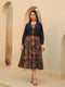 Ethnic Motifs Printed Fit & Flare Midi Dress