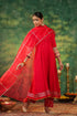 Women Regular Gotta Patti Anarkali Kurta With Trousers & Dupatta