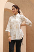 Shirt Collar Printed Tunic