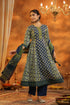 Women Ethnic Motifs Printed Regular Pure Cotton Kurta with Trousers & With Dupatta