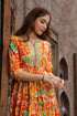 Ethnic Motifs Printed Pure Cotton Anarkali Ethnic Dress