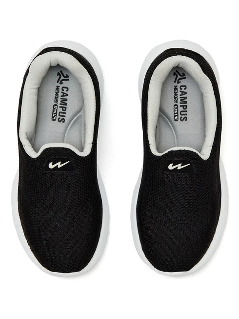 STEEVY KIDS Black Kids Walking Shoes