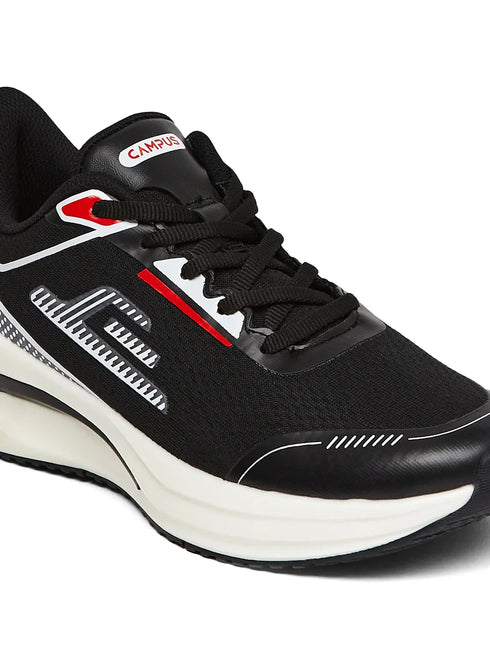 STRUT Black Men's Running Shoes