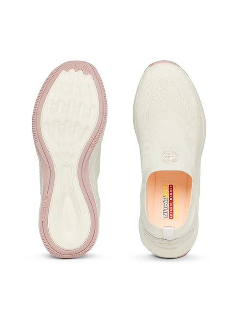 SUAVE Off White Women's Walking Shoes