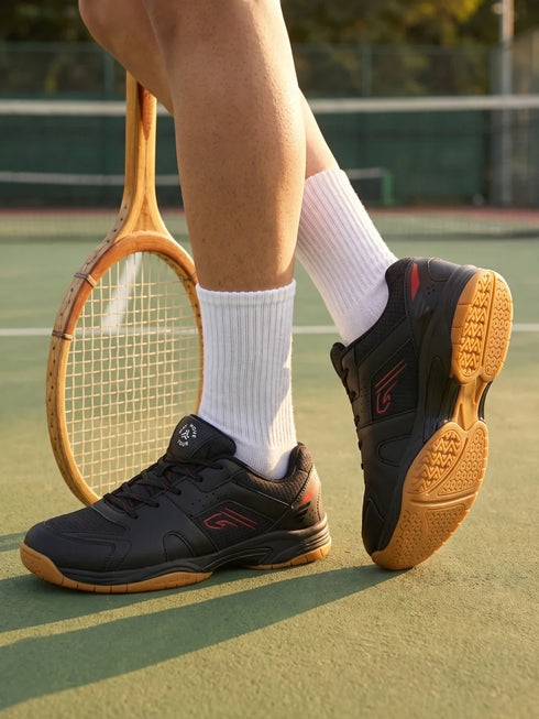 SWIFT COURT Black Men's Badminton Shoes