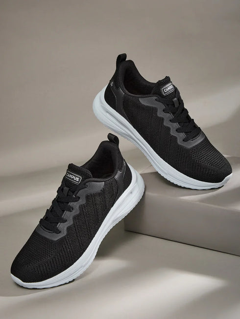 SWOON Black Men's Running Shoes