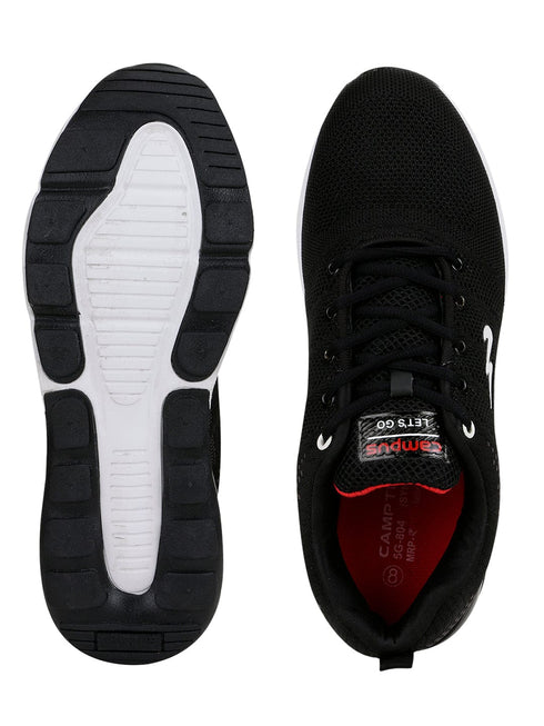 SYRUS Black Men's Running Shoes