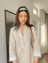 Farheen in Chikankari CO-ORD Set In for Women In Beige