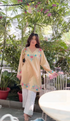 Shivani in Kashmiri Aari Work Cotton Short Kurta – Beige