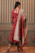 Women Maroon Floral Printed Sequinned Kurta Set