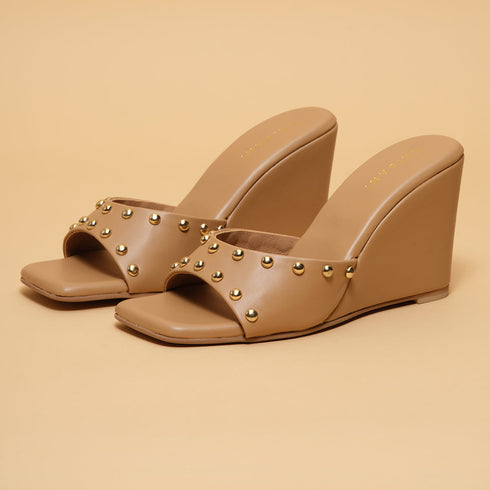 Stella Studded Wedges