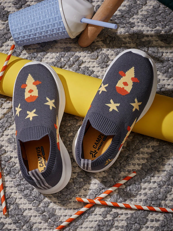 TIRLO K Grey Kids Walking Shoes