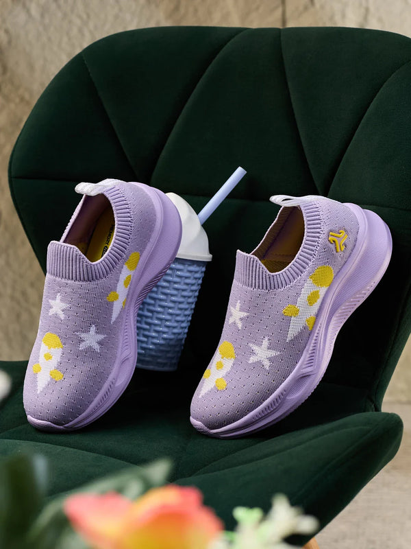 TIRLO K Purple Kids Walking Shoes