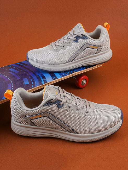 TOES Grey Men's Sports Shoes