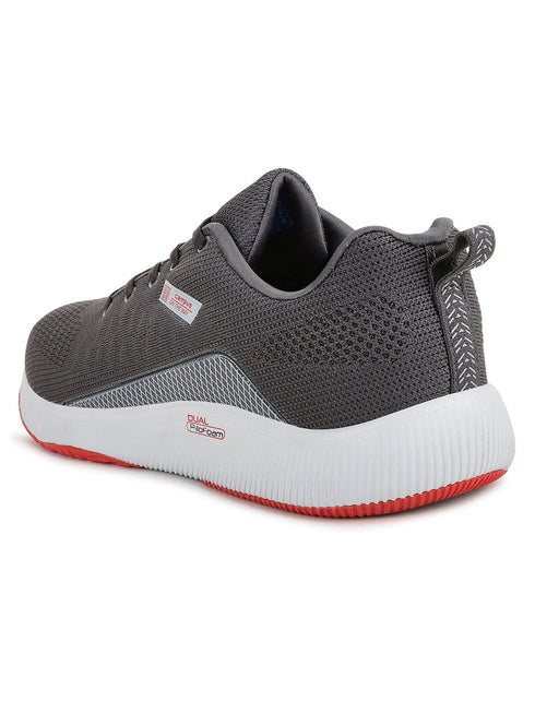 TOLL Grey Men's Running Shoes