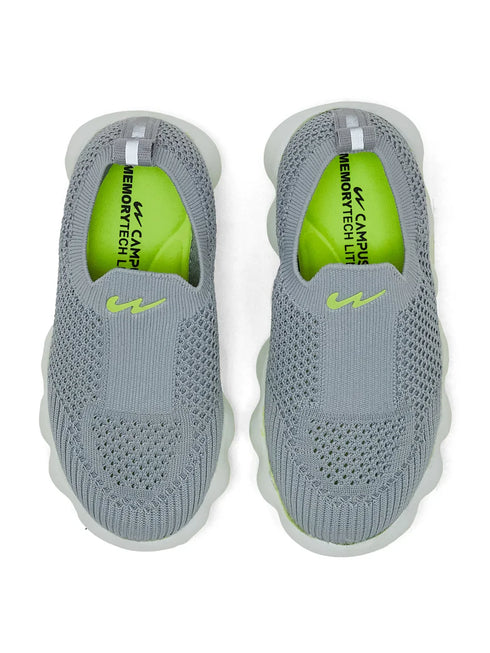 TOON KIDS Grey Kids Walking Shoes
