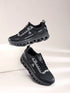 TRASKO Black Men's Running Shoes