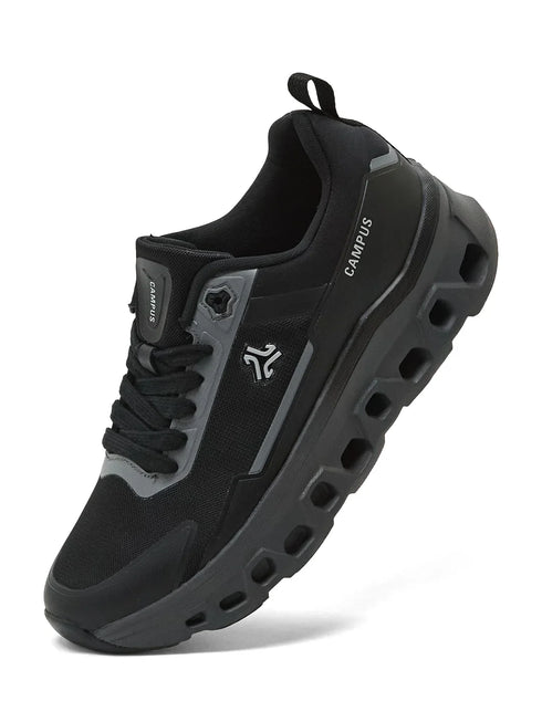 TRASKO Black Men's Running Shoes