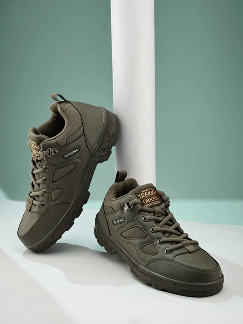 TREKKING Olive Child Sneakers