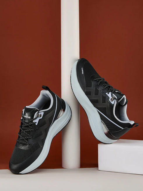 TRICK Black Men's Running Shoes