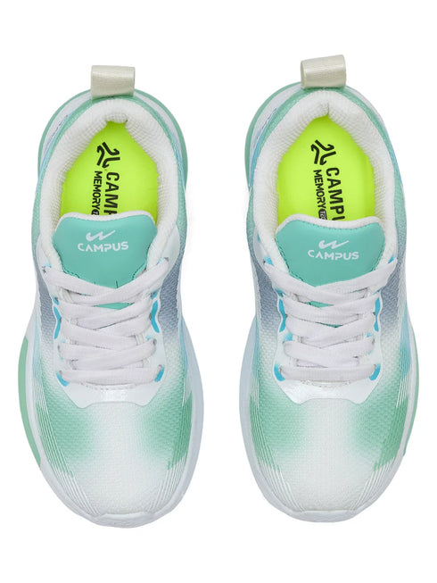 TUSK KIDS White Kids Running Shoes