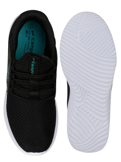 TYSON Pro Black Men's Walking Shoes