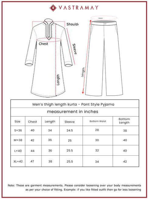 Men's Mustard Cotton Kurta And Pyjama Set