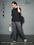 Women Printed Boxy Fit Round Neck T-shirt with COTFLEX