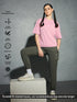 Women Printed Boxy Fit Round Neck T-shirt with COTFLEX