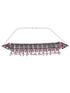 Oxidised Silver Plated Red stone studded Choker Necklace Jewellery Set