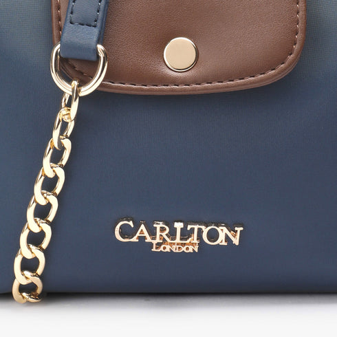 Carlton London Blue Two Toned Sling Bag CLLP 1049 Blue
