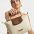 Carlton London Cream Two Toned Sling Bag CLLP 1049 Cream