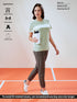 Women Solid Slim Fit Round Neck T-shirt with TECHNO COOL