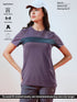 Women Solid Slim Fit Round Neck T-shirt with TECHNO COOL