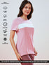 Women Solid Slim Fit Round Neck T-shirt with TECHNO COOL