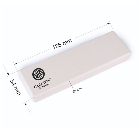 Carlton London Red & Black Ball Pen Contemporary Writing Pen with Grip & Clip Smooth Ink Flow