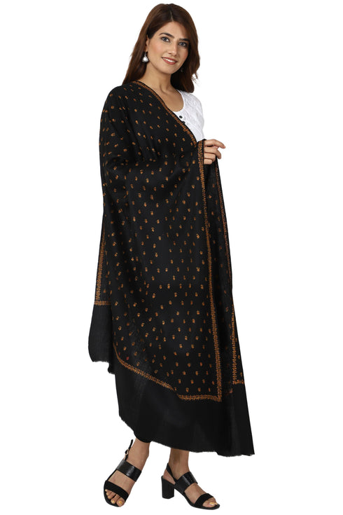 Women's Hand Embroidered Wool Shawl