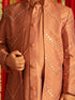 Boy's' Onion Pink And Cream Ethnic Mirror Combo Set