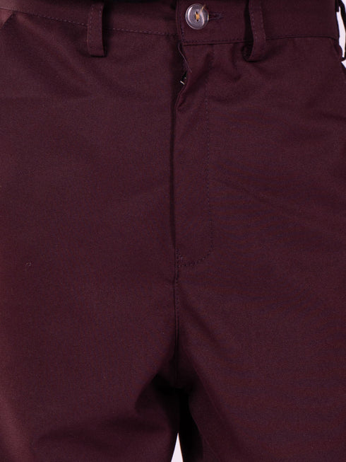 Boy's' Black And Maroon Shirt Blazer Waist Coat And Pant