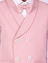 Boy's' White And Pink Shirt Blazer Waist Coat And Pant