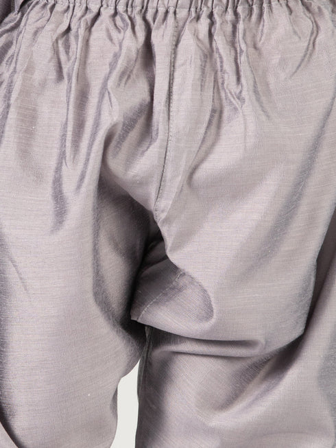Boy's' Purple Jacket,Kurta And Pyjama Set.