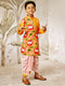Boy's Mustard Muslin Kurta Dhoti Set